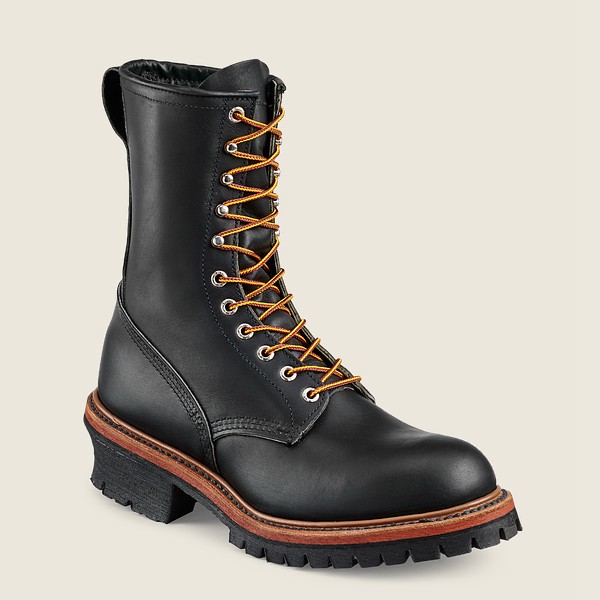 Red Wing Iş Botu Erkek - Loggermax - 9-Inch Soft Toe - Siyah - 24FOQCXPK